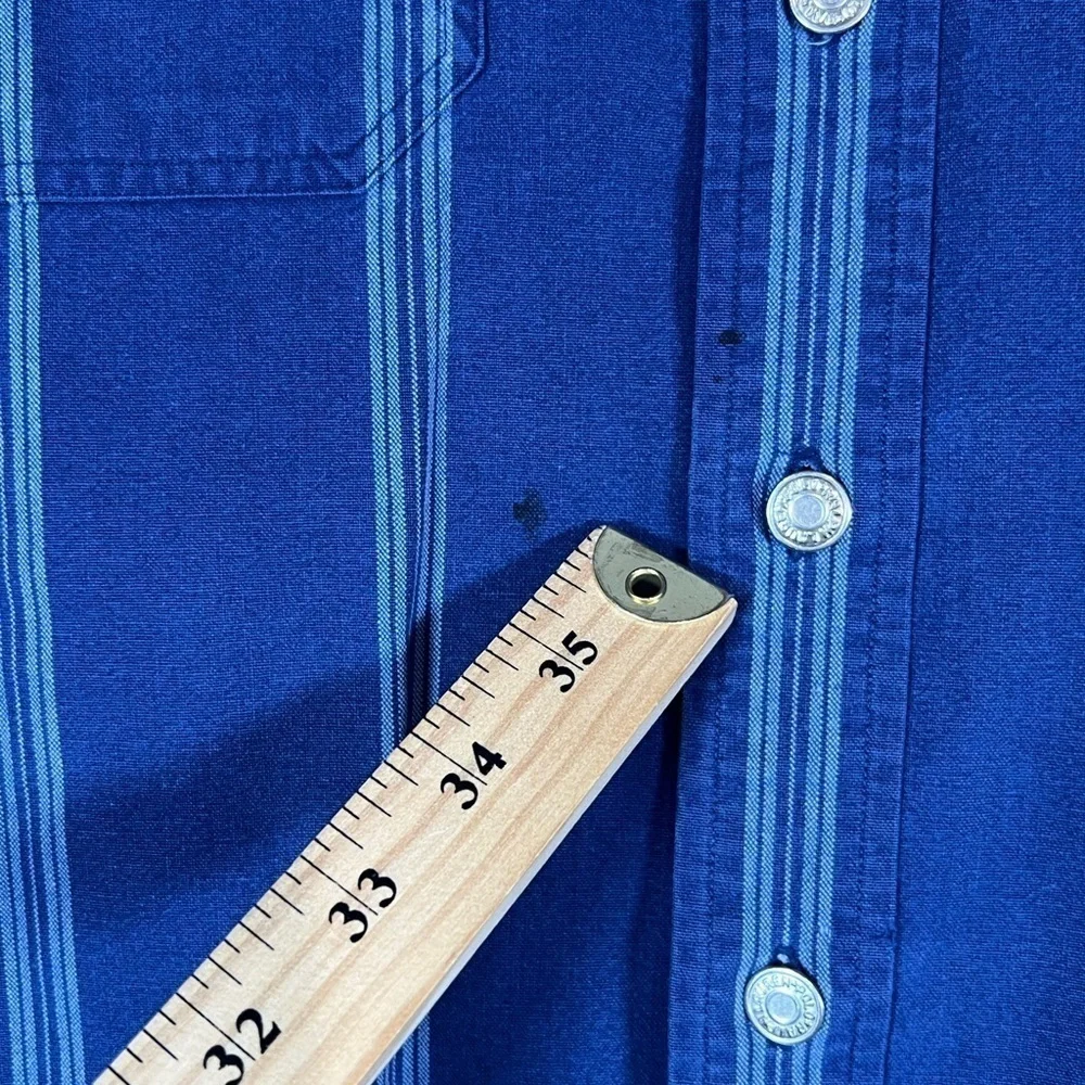 Polo Ralph Lauren Large 100% Cotton Vintage Heavy Shirt Jacket Metal Buttons
